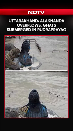 Uttarakhand: Alaknanda Overflows, All Ghats Submerged In Rudraprayag