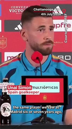 Spain's Unai Simon Reveals Plans To Stop Cristiano Ronaldo