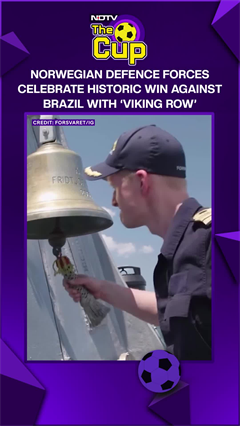 Norwegian Defence Forces Celebrate Historic Win Against Brazil With âViking Rowâ
