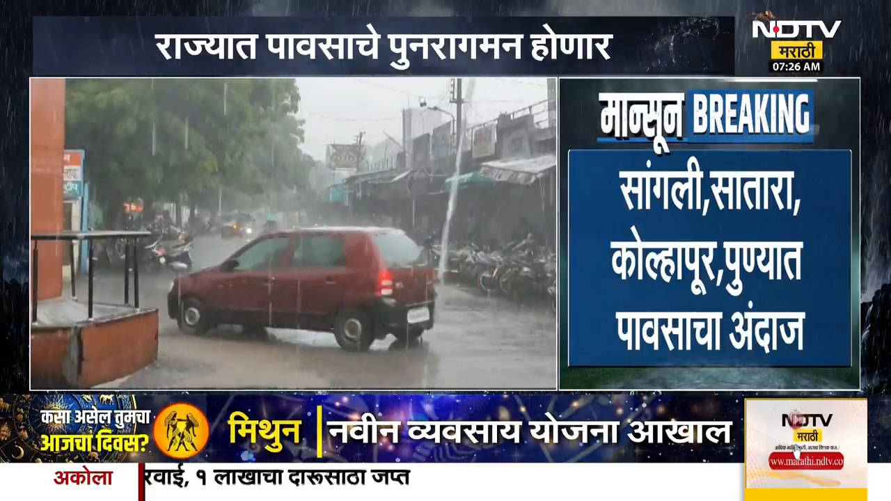 Rain News | पाऊस करणार महाराष्ट्रात कम-बॅक 20 दिवसांपासून राज्यात पावसाचा अंदाज
