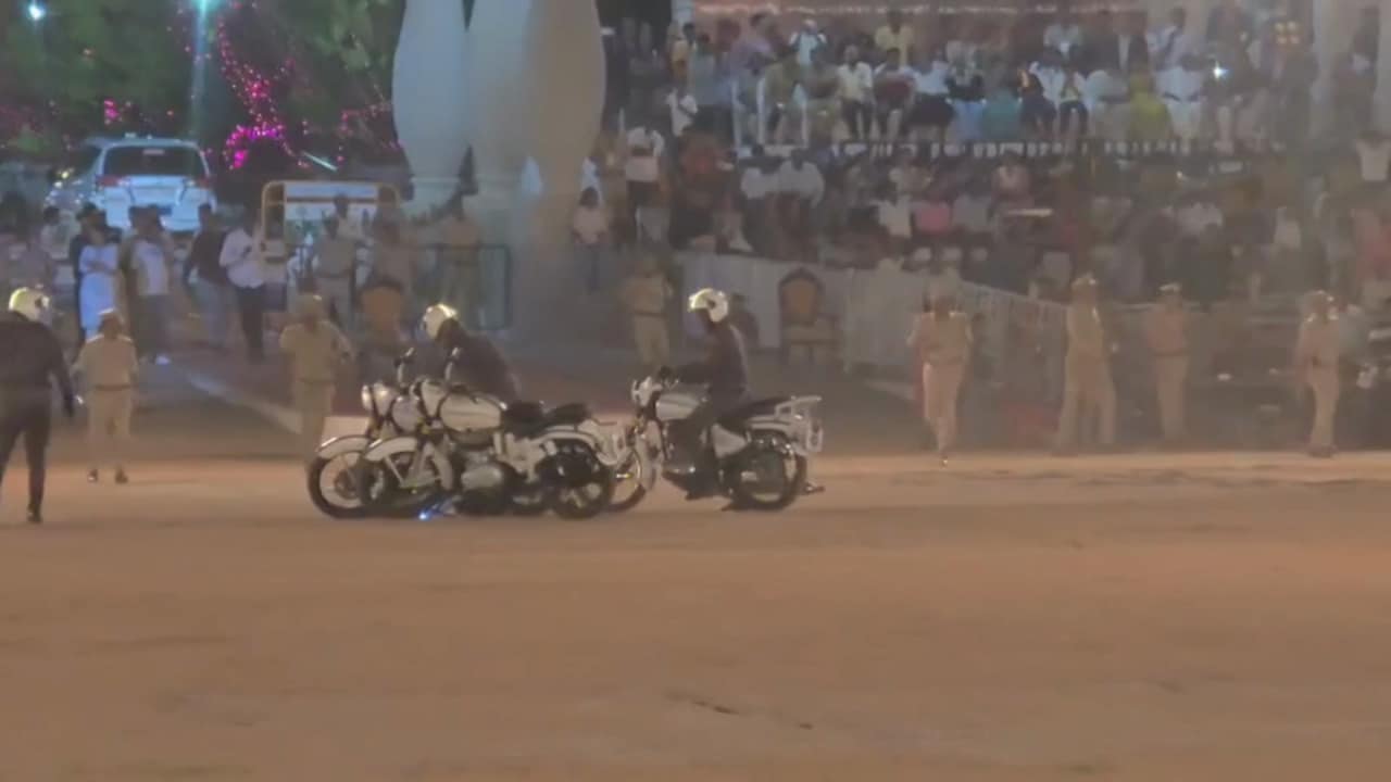 Army Motorcyclists Injured In Crash During Mysuru Dasara Torchlight Parade