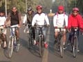 Video: 150 cyclists hit the road to celebrate Delhi's century