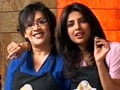 Priyanka, Aneesha get into some pizza-making