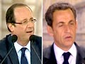 Video : French presidential candidates Sarkozy, Hollande face off
