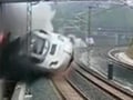 Video : Spain's massive train crash caught on camera