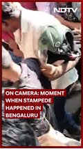 On Camera: Moment When Stampede Broke Out In Bengaluru