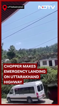 Video: Chopper To Kedarnath Makes Emergency Landing On Highway