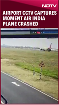 CCTV Video Shows Air India Flight Trying To Take Off, Crashing Into Building