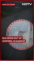 Video: Speeding SUV Spins Out Of Control, Violently Hits Divider | CCTV Video Viral