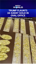 Trump Shows Off 24 Karat Gold Decorations In The Oval Office