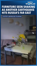 Russia Earthquake | Furniture Seen Shaking As Earthquake Hits Russia's