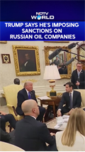 Trump Says He's Imposing Sanctions On Russian Oil Companies
