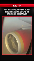 Air India News | Air India Delhi-New York Flight Engine Sucks In Baggage Container, Damaged