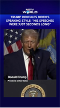 Trump Ridicules Biden’s Speaking Style, Claims His Addresses Were ‘Just Seconds Long’