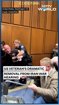 US Veteran Has Arm "Broken" During Dramatic Removal From Iran War Hearing