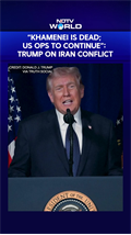 US Attack On Iran | "Khamenei Is Dead; US Ops to Continue": Trump on Iran Conflict