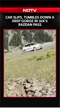 Caught On Cam! Car Slips, Tumbles Down A Deep Gorge In J&K&rsquo;s Razdan Pass
