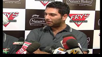 Yuvraj launches food product Yuvraj launches food product