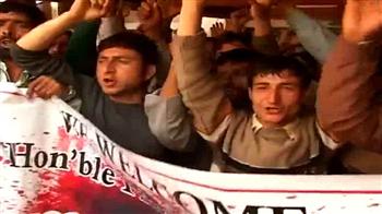 PM arrives in Kashmir amid protests