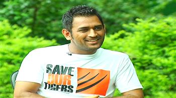 Dhoni on his wife Sakshi