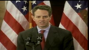Geithner downplays fears of double-dip