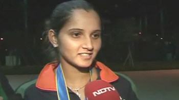 Happy to be leaving with 2 medals: Sania