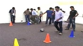 Bangalore in the grip  of Football Fever