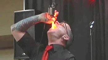 A look at unique sword-swallowers and glass-walkers