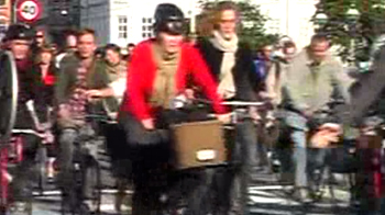 A city where cycling is a routine