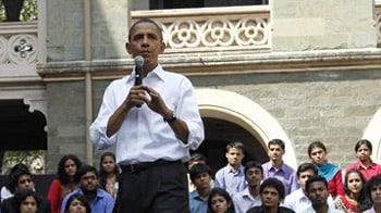 Video : Obama interacts with students in Mumbai