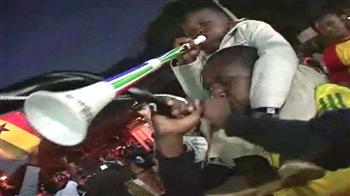 Excited Ghana fans in Pretoria!