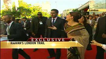 Ash, Abhi at Raavan's London premiere