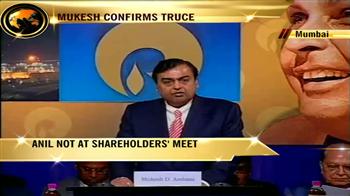 Video : Mukesh hails truce; Anil doesn't attend AGM