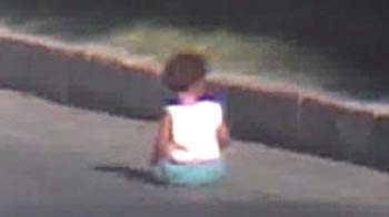 Toddler in lucky escape on Turkey highway