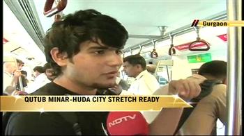 Video : NDTV takes first Metro to Gurgaon