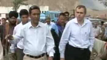 Leh floods: Omar visits hospital, meets victims