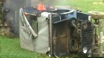 मथुरा में किसानों का हंगामा