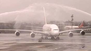 Video : Superjumbo lands at Delhi airport's T3