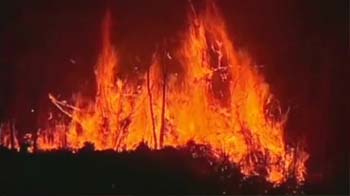 Rare fire tornado sparked by Brazil brush fires