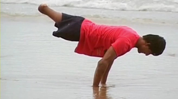 Hip-hop dancer without legs shoots to fame