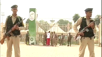 Nehru Stadium hours before Opening Ceremony