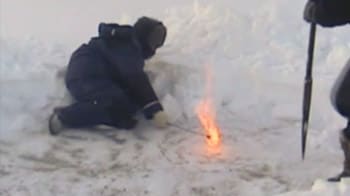 Video : Leaking Siberian ice prompts methane warning