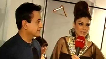 Bejewelled Raveena walks the ramp