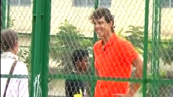 Rafael Nadal in India for charity