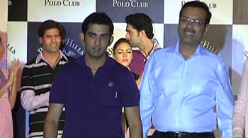 Gautam Gambhir walks the ramp