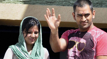 Mr and Mrs Dhoni in Ranchi