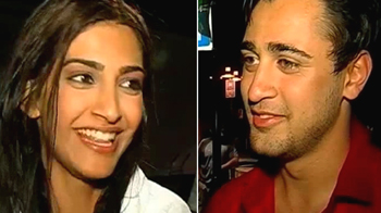 Sonam and Imran get wet in a lake