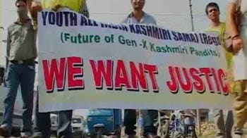 Video : Kashmiri pandits hold protest march