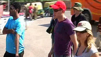 मेहमानों ने किए ताजमहल के दर्शन