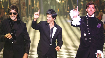 Big B, SRK, Hrithik walk for KJo